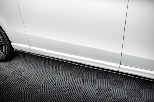Maxton Design Seitenschweller Ansatz für V.1 für Mercedes-Benz V-Klasse Extra Long AMG-Line W447 schwarz Hochglanz
