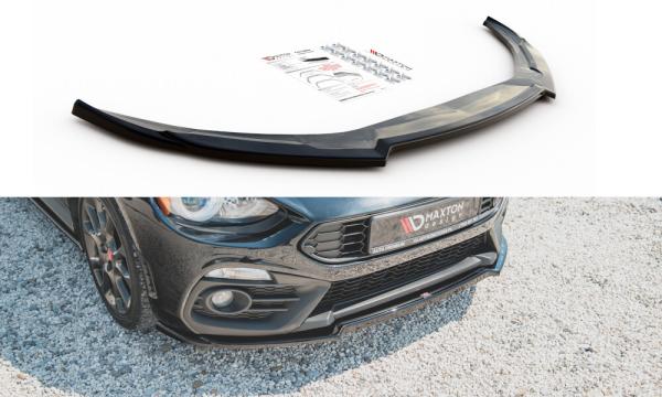 Maxton Design Front Ansatz für Abarth 124 Spider schwarz Hochglanz
