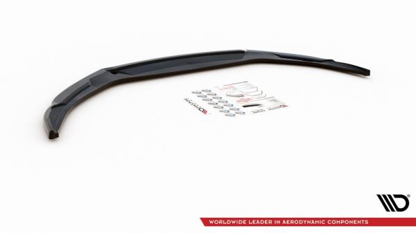Maxton Design Front Ansatz für Abarth 124 Spider schwarz Hochglanz