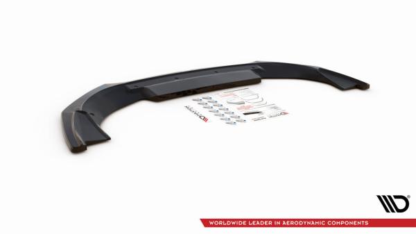 Maxton Design Front Ansatz für Abarth 595 Mk1 Facelift schwarz Hochglanz