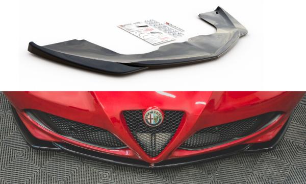 Maxton Design Front Ansatz für Alfa Romeo 4C schwarz Hochglanz
