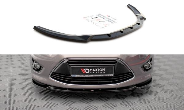 Maxton Design Front Ansatz für Ford C-Max Mk2 schwarz Hochglanz