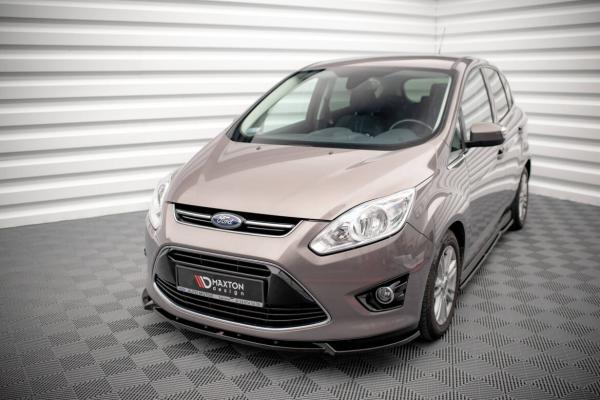 Maxton Design Front Ansatz für Ford C-Max Mk2 schwarz Hochglanz