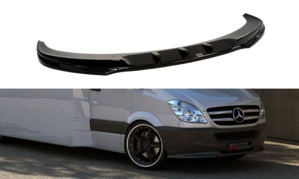 Maxton Design Front Ansatz für Mercedes Sprinter Mk2 schwarz Hochglanz