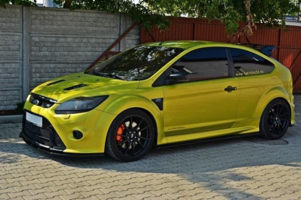 Maxton Design Front Ansatz V.1 für Ford Focus RS Mk2 schwarz Hochglanz