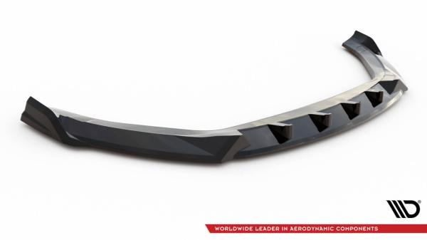 Maxton Design Front Ansatz V.1 für Hyundai Kona N Mk1 schwarz Hochglanz