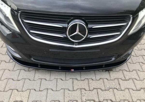 Maxton Design Front Ansatz V.2 für Mercedes-Benz V-Klasse W447 schwarz Hochglanz