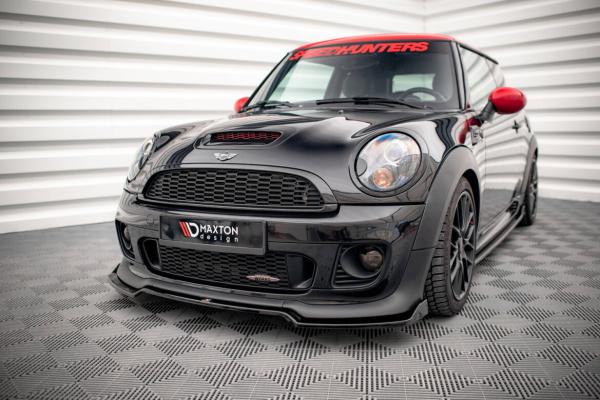 Maxton Design Front Ansatz V.2 für Mini Cooper John Cooper Works R56 schwarz Hochglanz