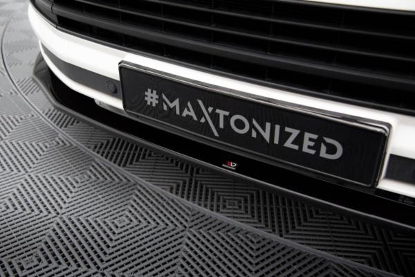 Maxton Design Front Ansatz V.2 für VW T6 schwarz Hochglanz