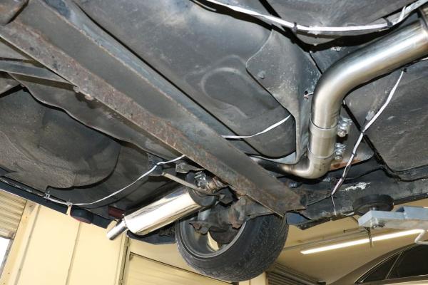 Fox passend für VW Golf I Cabrio Endschalldämpfer Ø63,5mm - 1x63,5 Typ 10 nach links führend VW050011-003