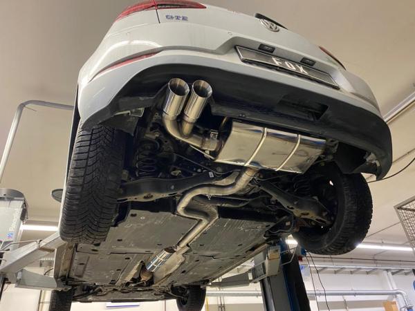 Fox passend für VW Golf VII - GTE Endschalldämpfer - 2x80 Typ 25  VW056217-290