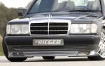 Rieger Spoilerlippe für Mercedes 190 (W201) ABS schwarz matt (Lackierung erforderlich) Y 00025047