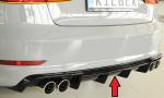 Rieger Heckeinsatz für Audi A3 (8V) Glossy schwarz glänzend Y 00088158