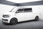 Maxton Design Seitenschweller Ansatz für VW T6.1 Long schwarz Hochglanz