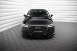 Maxton Design Front Ansatz V.1 für Audi A3 Sportback 8V Facelift schwarz Hochglanz