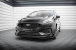 Maxton Design Front Ansatz V.4 + Flaps für Ford Fiesta ST / ST-line Mk8 Facelift