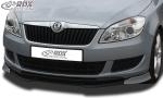 RDX Frontspoilerlippe VARIO-X für SKODA Fabia 2 Typ 5J 2010+ (auch für Roomster & Praktik) Frontlippe Front Ansatz Vorne Spoilerlippe