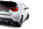 Maxton Design Street Pro Heck Ansatz Flaps Diffusor + Flaps für Toyota GR Yaris Mk4 Facelift schwarz Hochglanz
