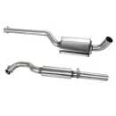 Powersprint Edelstahl Vor- und Endschalldämpfer Ø63 mm für Ford Escort MK1 + MK2 – Motorsportausführung
