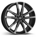 AEZ Alufelge Montreal dark black/polished 7x18 ET39 5x100 Nabe 57.1 KBA 54328