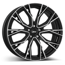AEZ Alufelge Toronto dark black/polished 9.5x21 ET63 5x130 Nabe 66.6 KBA 55717