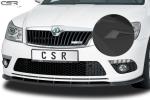 CSR Frontspoiler | Cup-Spoilerlippe mit ABE für Skoda Octavia II (1Z) RS CSL001-S strukturiert schwarz matt (keine Lackierung erforderlich)