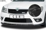 CSR Frontspoiler | Cup-Spoilerlippe mit ABE für Skoda Octavia II (1Z) RS CSL001-C Carbon Look Hochglanz (keine Lackierung erforderlich)