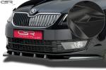 CSR Frontspoiler | Cup-Spoilerlippe mit ABE für Skoda Octavia 3 Typ 5E CSL134-G Glossy schwarz Hochglanz (keine Lackierung erforderlich)