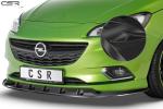 CSR Frontspoiler | Cup-Spoilerlippe mit ABE für Opel Corsa E OPC-Line CSR-CSL154-C Carbon Look Hochglanz (keine Lackierung erforderlich)