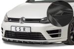 CSR Frontspoiler | Cup-Spoilerlippe mit ABE für VW Golf 7 R CSL340-C Carbon Look Hochglanz (keine Lackierung erforderlich)