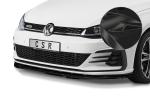 CSR Frontspoiler | Cup-Spoilerlippe mit ABE für VW Golf 7 GTI / GTD CSL345-G Glossy schwarz Hochglanz (keine Lackierung erforderlich)