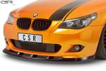 CSR Frontspoiler | Cup-Spoilerlippe mit ABE für BMW 5er E60 / E61 CSL361-G Glossy schwarz Hochglanz (keine Lackierung erforderlich)