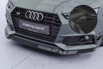 CSR Frontspoiler | Cup-Spoilerlippe mit ABE für Audi A4 B9 8W S-Line/ S4 B9 8W CSL376-C Carbon Look Hochglanz (keine Lackierung erforderlich)