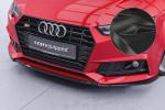 CSR Frontspoiler | Cup-Spoilerlippe mit ABE für Audi A4 B9 8W S-Line/ S4 B9 8W CSL377-C Carbon Look Hochglanz (keine Lackierung erforderlich)