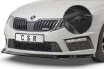CSR Frontspoiler | Cup-Spoilerlippe mit ABE für Skoda Octavia III (5E) RS CSL389-C Carbon Look Hochglanz (keine Lackierung erforderlich)