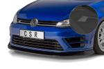 CSR Frontspoiler | Cup-Spoilerlippe mit ABE für VW Golf 7 R CSL395-S strukturiert schwarz matt (keine Lackierung erforderlich)