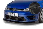 CSR Frontspoiler | Cup-Spoilerlippe mit ABE für VW Golf 7 R CSL395-G Glossy schwarz Hochglanz (keine Lackierung erforderlich)