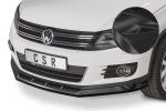 CSR Frontspoiler | Cup-Spoilerlippe mit ABE für VW Tiguan I CSL397-C Carbon Look Hochglanz (keine Lackierung erforderlich)