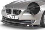CSR Frontspoiler | Cup-Spoilerlippe mit ABE für BMW 5er F10 / F11 CSL421-C Carbon Look Hochglanz (keine Lackierung erforderlich)
