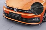 CSR Frontspoiler | Cup-Spoilerlippe mit ABE für VW Polo VI 2G (Typ AW) GTI / R-Line CSL425-C Carbon Look Hochglanz (keine Lackierung erforderlich)