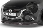 CSR Frontspoiler | Cup-Spoilerlippe mit ABE für Mazda 2 (Typ DJ) CSL437-G Glossy schwarz Hochglanz (keine Lackierung erforderlich)