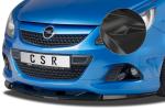 CSR Frontspoiler | Cup-Spoilerlippe mit ABE für Opel Corsa D OPC CSL443-C Carbon Look Hochglanz (keine Lackierung erforderlich)