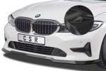 CSR Frontspoiler | Cup-Spoilerlippe mit ABE für BMW 3er G20 Limousine / G21 Touring CSL444-C Carbon Look Hochglanz (keine Lackierung erforderlich)