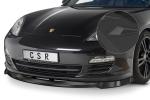 CSR Frontspoiler | Cup-Spoilerlippe mit ABE für Porsche Panamera 970 CSL445-S strukturiert schwarz matt (keine Lackierung erforderlich)