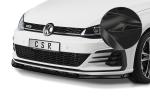 CSR Frontspoiler | Cup-Spoilerlippe mit ABE für VW Golf 7 GTI / GTD CSL459-G Glossy schwarz Hochglanz (keine Lackierung erforderlich)