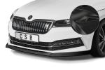 CSR Frontspoiler | Cup-Spoilerlippe mit ABE für Skoda Superb III (Typ 3V) CSL468-G Glossy schwarz Hochglanz (keine Lackierung erforderlich)