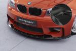 CSR Frontspoiler | Cup-Spoilerlippe mit ABE für BMW 1er E82 M Coupe CSL471-G Glossy schwarz Hochglanz (keine Lackierung erforderlich)