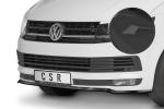 CSR Frontspoiler | Cup-Spoilerlippe mit ABE für VW T6 Bus CSL486-S strukturiert schwarz matt (keine Lackierung erforderlich)