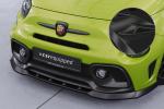 CSR Frontspoiler | Cup-Spoilerlippe mit ABE für Fiat 500 Abarth 595 CSL487-G Glossy schwarz Hochglanz (keine Lackierung erforderlich)