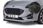 CSR Frontspoiler | Cup-Spoilerlippe mit ABE für Ford Puma ST-Line CSL504-C Carbon Look Hochglanz (keine Lackierung erforderlich)